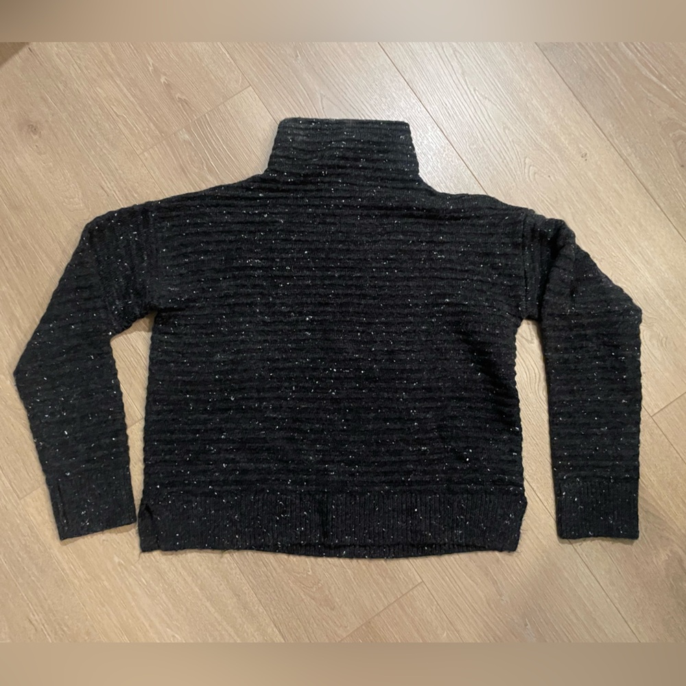 Madewell Black Turtleneck Sweater, M